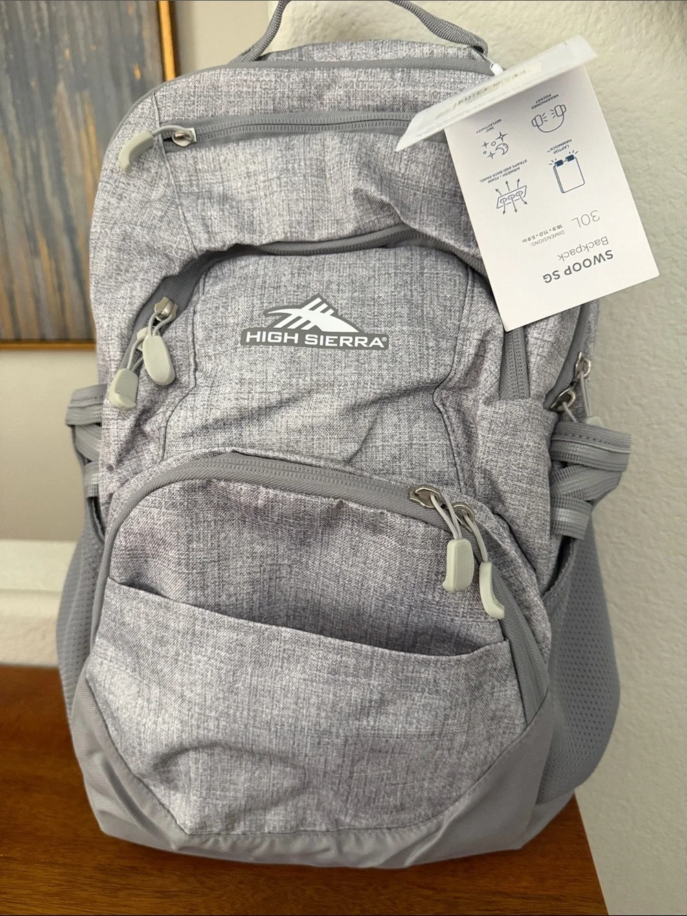 High Sierra Gray Heather Everyday Backpack
